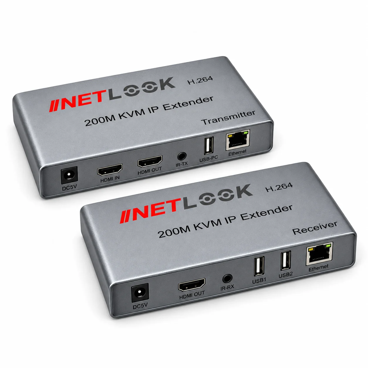 Netlook NTL-HDMIKWM200 200 m KVM IP Extender – H.264