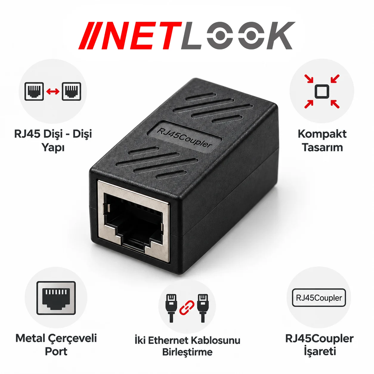 Netlook NTL-CAT6A-DD CAT6A Ethernet Ara Bağlantı